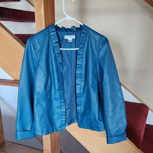 Christopher & Banks Blue Jacket Women's Size M